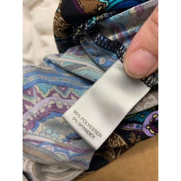 Avenue Business Casual Paisley Print Top Plus Size 14/16 - Picture 5 of 5